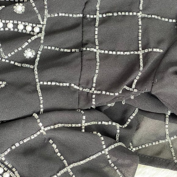 Embroidered Dropped Waist Dress - Picture 5 of 5